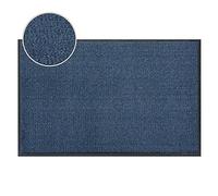 FunkyBuys® Barrier Mat Large Blue/Black Door Mat Rubber Backed Medium Runner Barrier Mats Rug PVC Edged Heavy Duty Kitchen Mat (60x90)