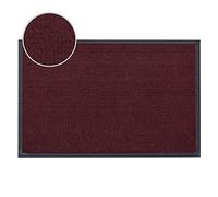 FunkyBuys® Barrier Mat Large Red/Black Door Mat Rubber Backed Medium Runner Barrier Mats Rug PVC Edged Heavy Duty Kitchen Mat 80x120_Red