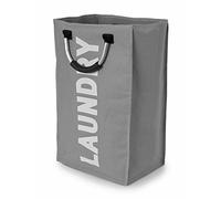 FunkyBuys Laundry Basket with Handles - Clothes Storage Bags Foldable Laundry Hamper Collapsible Washing Basket Storage Bin Portable Carry Bag (Single Dark Grey)