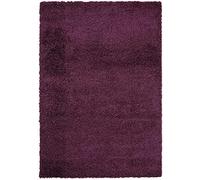 FunkyBuys® PURPLE Small Large XL Size Thick Plain Soft Shaggy Rugs Non Shed Modern High Pile 66 x 110cm (2ft 3" x 3ft 7") BEST ON AMAZON