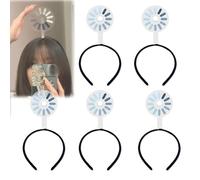Funkycharmlab Loading Creative Headband, Creative Loading Headbands/Hairpin for Women, 2025 New Creative Black Load Symbol Hair Band, Fun Brain Loading Headband (5pcs-1)