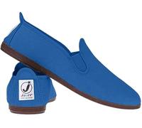 FunkyFashion Mens Ladies Javer Flossy Espadrilles Plimsoll Flat Shoes Pumps