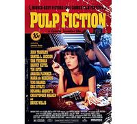 FunkyGraphix Pulp Fiction Movie Scene Framed Poster (21 x 21 cm, Glossy, Landscape, Living Room)