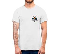 FunkyShirt Be Proud Gay Pride T Shirt - LGBTQ Great Cute Funny Joke Gift Idea for Gay Bisexual Transgender White