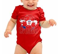 FunkyShirt Croatia Football Baby Grow B40 Red