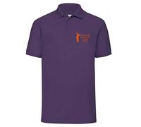 FunkyShirt Custom Golf Polo Shirt with Golfing Tour Golf Club WEAR Personalised STAG DO Tops Mens Purple