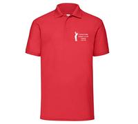 FunkyShirt Custom Golf Polo Shirt with Golfing Tour Golf Club WEAR Personalised STAG DO Tops Mens Red