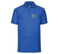 FunkyShirt Custom Golf Polo Shirt with Golfing Tour Golf Club WEAR Personalised STAG DO Tops Mens Royal Blue