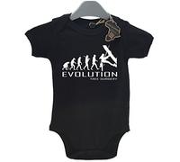 FunkyShirt Evolution Tree Surgery Babygrow Unisex Babies Playsuit Tree Surgeon Baby Black