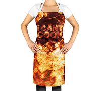FunkyShirt I Cant Cook - Funny Apron Vibrant Flames Parody Gift Idea For Someone Who Can't Cook
