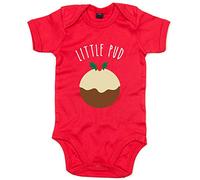 FunkyShirt Little Pud Baby Grow Christmas Pudding Babygrow