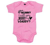 FunkyShirt Mummy Will You Marry My Daddy Babygrow