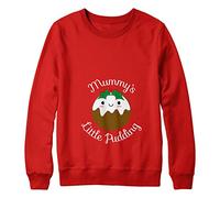 FunkyShirt Mummys Little Pudding Pregnancy Christmas Jumper Red