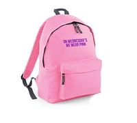FunkyShirt On Wednesday's We Wear Pink Ruck Sack Back Pack