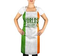FunkyShirt Worlds Tallest Leprechaun Irish Funny Apron Ireland St Patricks Day Gift Party Paddys Day Cute Mens Ladies Apron Sublimation Apron