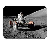 Funkyzilla Driving On The Moon Mouse Mat. Nasa Apollo 17 LRV Rover Mouse Pad. Moon Landing