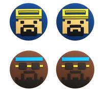 Funlab x Dave the Diver Jointly-Designed Switch 2 Silicone Thumb Grips Caps, Button Covers, Joysticks Anti-Slip Cap Analog Stick Cover, Comfortable Grip Button Caps for Switch 1 Pro Controller (4PCS)