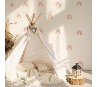 funlife 36Pcs DIY Small Rainbow Wall Stickers, Peel and Stick Colorful Wall Decal for Window Play Room Decoration, Kids Baby Nursery Decor