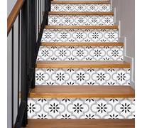 Funlife 3Pcs Stair Riser Decals Self-Adhesive Staircase Steps Stickers Stairway Wallpaper for Home Office Decor, White Lantern Pattern