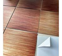 funlife Brushed Aluminum Self Adhesive Splashback for Kitchen, Copper 14.5X14.5CM 10PCS