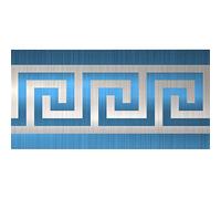 funlife Wallpaper Border Stickers, Self Adhesive Ceiling Molding Borders, Skirting Wall Waist Line for Home DIY Decorative, 10x200cm, Brushed Blue Silver