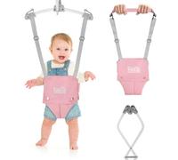 FUNLIO Baby Door Jumper for 6-24 Months - with Door Clamp and Handle - Pink