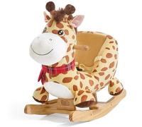 FUNLIO Giraffe Baby Rocking Horse for Toddlers 6 Months to 3 Years, Playful & Vivid Giraffe Rocker for Baby, Stuffed Plush Ride-on Rocking Animal, Easy to Assemble, CPC & CE Certified