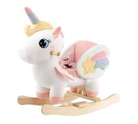 FUNLIO Unicorn Baby Rocking Horse, Rainbow Fairy Unicorn Rocking Horse for Toddlers 6 Months to 3 Years, Stuffed Ride-on Animal Rocker, Easy to Assemble, CE & CPC Certified
