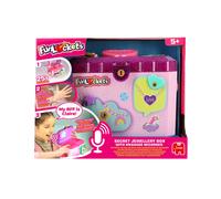 FUNLOCKETS - Electronic Jewellery Box with Voice Recorder Secret Compartment 25 Surprises, Accessories for Creating, Pink, 5 Years