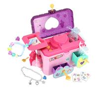 FUNLOCKETS Secret Jewellery Box with Voice Message Recorder, Jewellery Box for girls with secret compartments containing jewellery to make. Gifts for girls age 5+