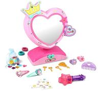 Funlockets Secret Mirror with Hair Shimmers - Kids Mirror & Tangle-Free Glitterizer Accessory Tool - Style & Decorate your Hair with 20+ Surprises & 100+ Glitter Accessories - Children Ages 4 Years +