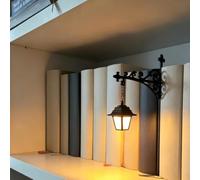 FUNLOV Library Lantern-Decorative Bookshelf Lighting, Vintage Fantasy Book Nook Lamp, Magic Reading Light for Bookworms, Portable Shelf Ornament, Enchanting Gift for Literary Book Lovers (A)