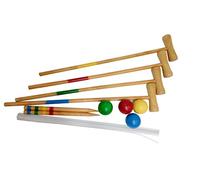 Funmate Giant Wooden Outdoor Garden Traditional Croquet Game set