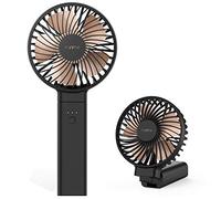 Funme Portable Handheld Fan 5000mAh USB Desk Fan Person 4 Speed Settings for Outdoor Travel Black