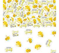 Funmemoir Bee Baby Shower Decorations - 200PCS Honey Bee Confetti, A Little Honey Is on the Way Mommy to Bee Table Confetti for Bumblebee Themed Baby Showers