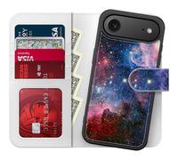 FUNMIKO for iPhone XX Air Case Wallet,Detachable Flip Folio Leather Cover,RFID Blocking 4 Card Slots Holder,Magnetic Kickstand,Protective Phone Shell for Women Girls 5.4",The Vast Universe