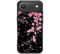 FUNMIKO for iPhone XX Air Case - Wireless Charging & Military-Grade Protection - Wildflower Design for Women Girls, Non-Slip Matte Cover Shock-Absorbing Corners - Cherry Blossoms in The Dark