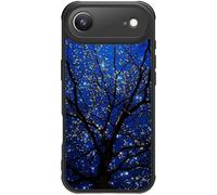 FUNMIKO for iPhone XX Air Phone Case Cute - Wireless Charging & Military-Grade Protection - Trendy Wildflower Design for Women Girls, Non-Slip Translucent Matte Hard Cover - Dreamy Wishing Tree