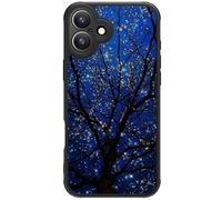 FUNMIKO for iPhone XX Phone Case Cute - Wireless Charging & Military-Grade Protection - Trendy Wildflower Design for Women Girls, Non-Slip Translucent Matte Hard Cover - Dreamy Wishing Tree