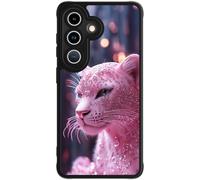 FUNMIKO for Samsung Galaxy S26 Plus Case Wireless Charging & Military-Grade Protection - Trendy Pattern Design for Women Girls, Matte Phone Cover with Shockproof Corners - Pink Leopard