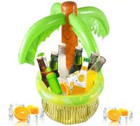 Funmo 65 cm Inflatable Palm Tree Cooler,Inflatable Drink Holder for Pool,Inflatable Palm Tree Drinks Cooler,Pool Drinks Holder,Beach Party Decor,Hawaiian Party Decorations,Party Supplies for Pool 25”