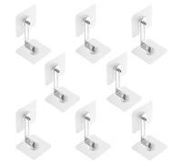 Funmo Pack of 8 Tilt Protection Cupboard No Drilling Tilt Protection Furniture for Toddlers Child Lock Anti Tilt Holder Furniture Fixings on the Wall for Baby Proofing and Pet Protection