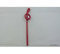 FunMusicOnline Treble Clef shape Pencil - Red