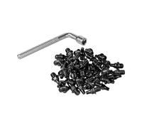 Funn 6mm Street Pin for Python, Ripper, and Mamba Pedals, 50pcs of M4 x 6mm Street Pins with a 4mm Socket Wrench (Black)