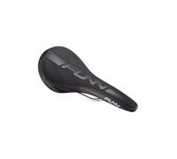 Funn Adlib Mountain Bike Saddle with Durable CrMo Rails, Tough and Lightweight Bike Seat, Slim Shape Vinyl Leather Covered Bicycle Saddle For MTB, BMX and Road Bike (Black)