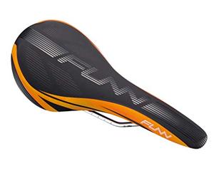 Funn Adlib MTB Saddle, CrMo Rails, Vinyl Leather Seat | 128mm width, 239g, for mountain and road riding, BMX use