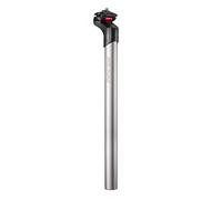 Funn Block Pass Offset Adjustable Bike Seat Post, Length 400mm, Diameter 31.6mm, Aluminum Alloy AL6061, 2D Forged (Blast Silver)