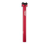 Funn Crossfire Bike Seat Post, Length 350mm, Diameter 31.6mm, Aluminum Alloy AL6061, 3D Forged, One Piece Head and Shaft (Blast Red)