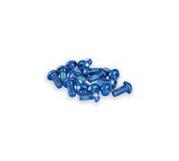 Funn Disc Rotor Bolts - 15pcs Torx T25 M5 x 10mm Steel Screws for 6-Bolt Bike Rotors, Steel Rotor Screws for MTB and Road Bikes (Blue)