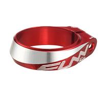 Funn Frodon Bolt-On Bike Seat Clamp with 34.9mm Inner Diameter, Durable and Lightweight Alloy Bicycle Seat Post Clamp for Mountain Bike, BMX Bike, Road Bike (Red)